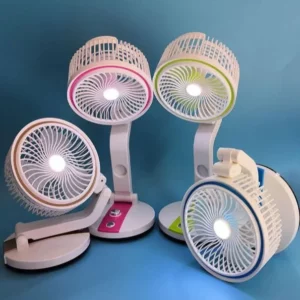 Rechargeable folding fan with light LR-2023