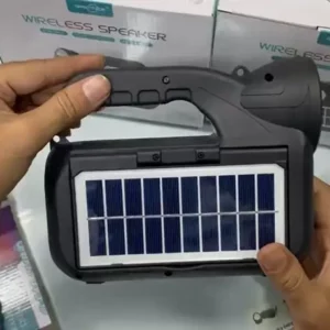 Rechargable Wireless Speaker With Light and Solar Panel
