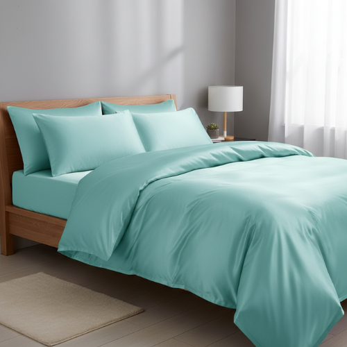 Satin Silk লেপ / Comforter / Duvet Cover - Ocean Blue